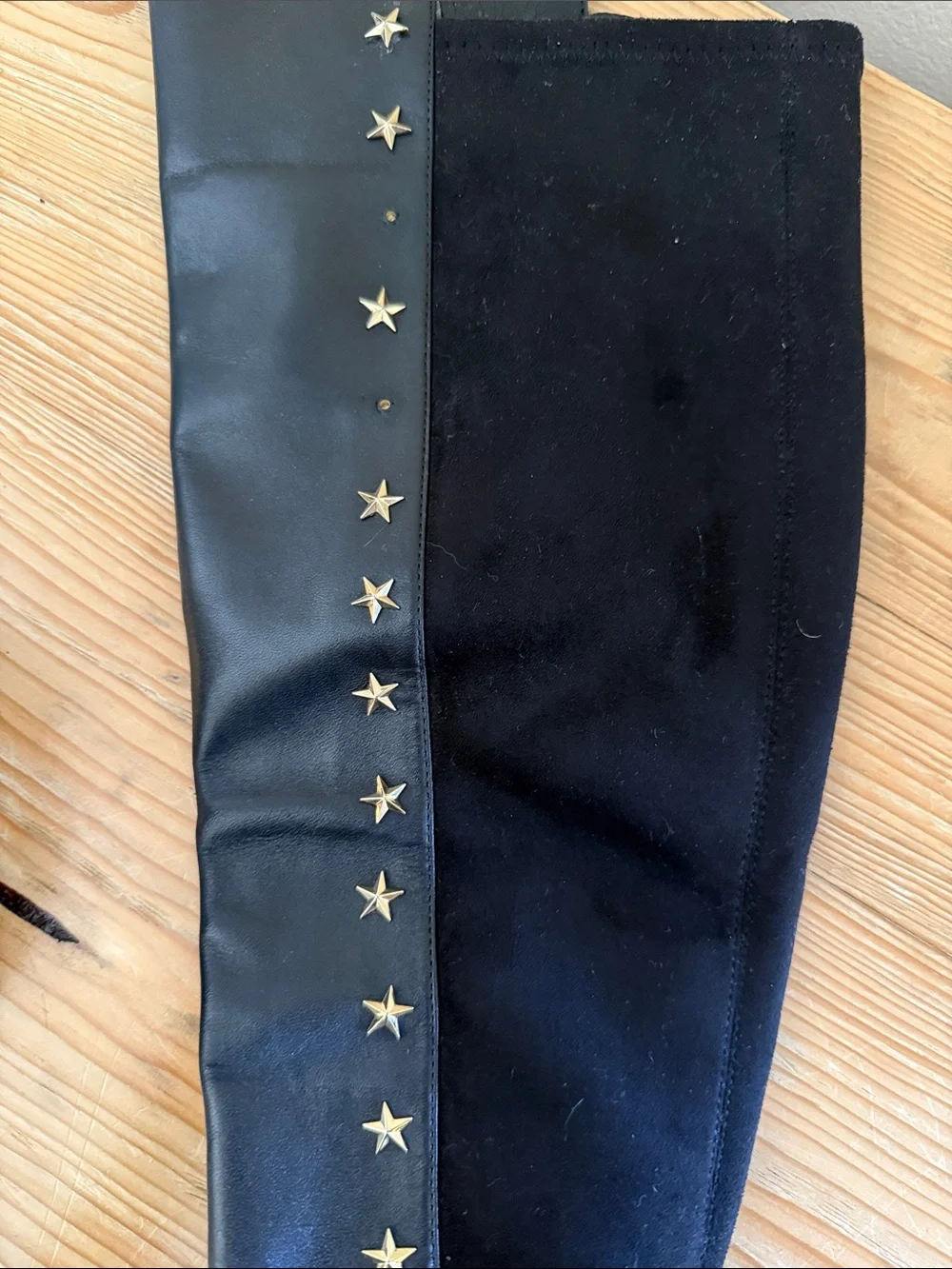 Michael Kors Black Over-the-Knee Star-Trim Boots